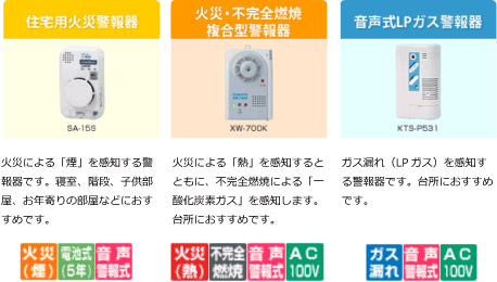 警報器の種類